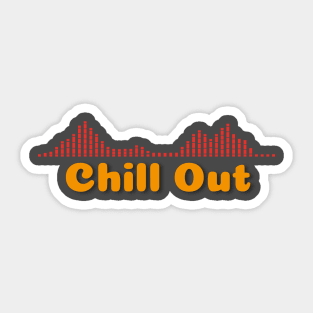 Chill Out Sound wave Music Sticker
